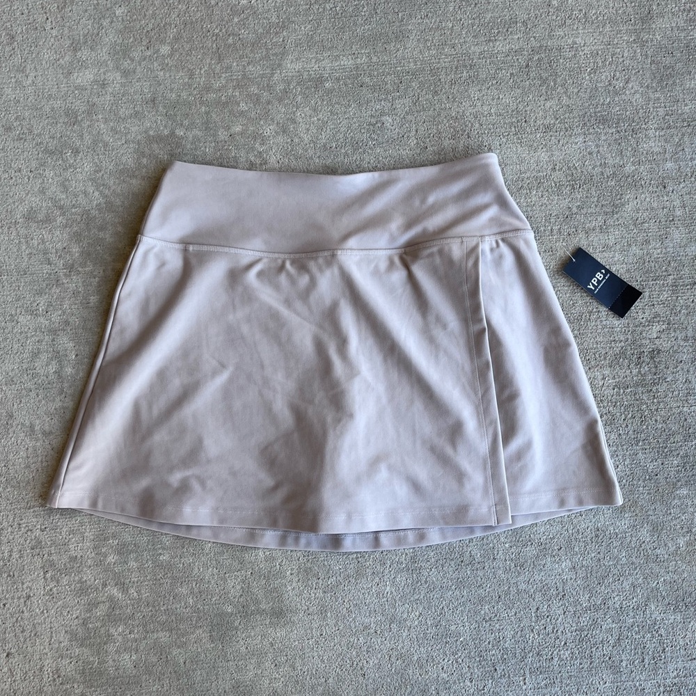 Abercrombie and Fitch YPB mocha brown athletic skort ultra high rise skirt NWT